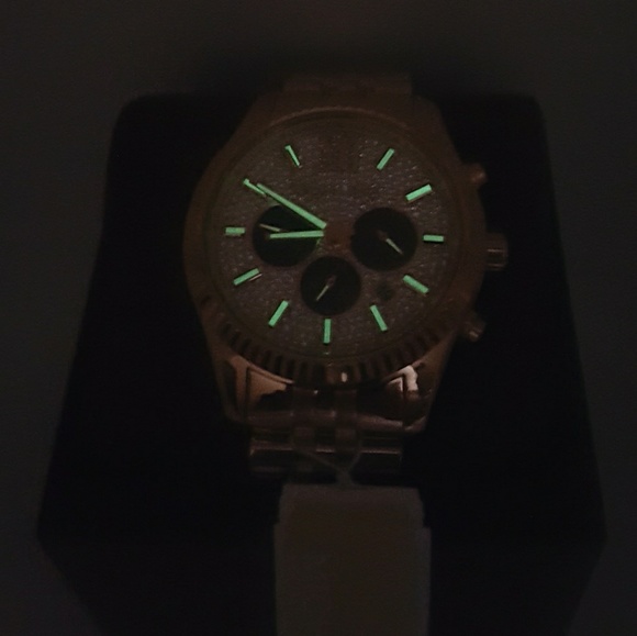 1 LEFT IN STOCK-NEW MICHAEL KORS GOLD MEN'S WATCH - Picture 4 of 8